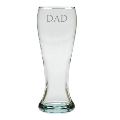Personalized Pilsner- Set Of 4 (Glass)- Dad