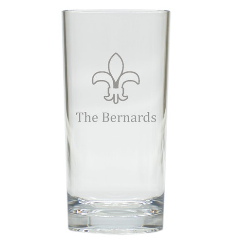 Personalized Fleur De Lis Cooler: Set Of 6 (Glass)