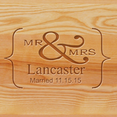 Cutting Board - Personalized (Mr&Mrs Name)