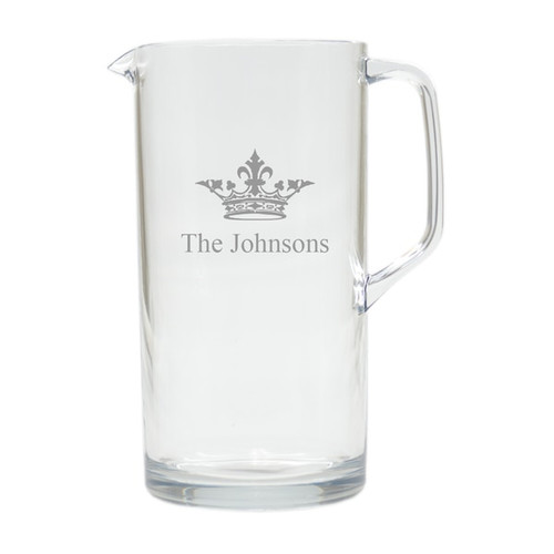 Personalized Crown Pitcher (Unbreakable)