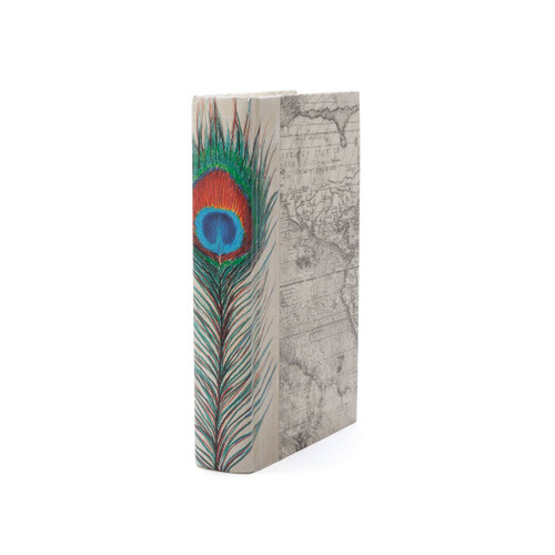 Single Peacock Feather Book