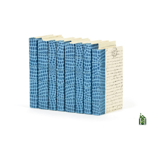 Linear Foot of Croc Faux Blue Books