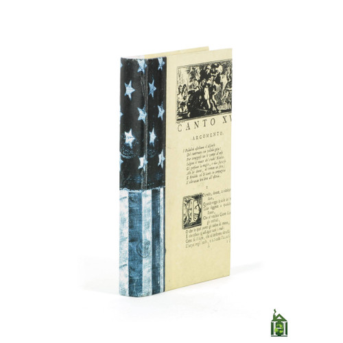 Single US Flag Denim Vintage Book
