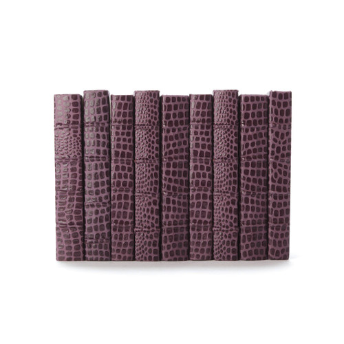 Linear Foot of Croc Faux Purple Books