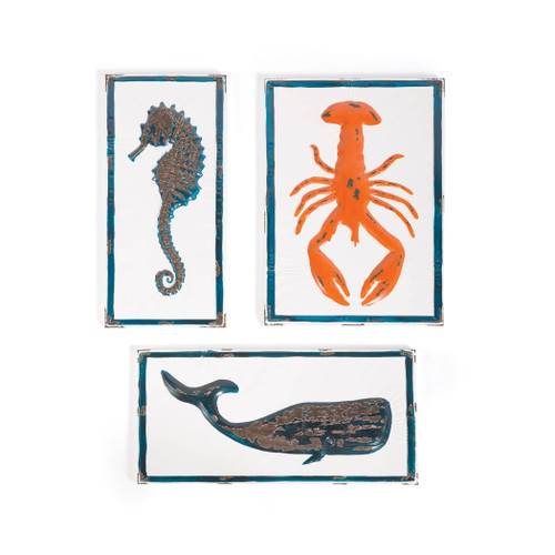 Set of Three Oceanic Animals