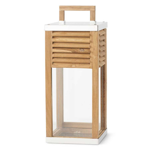 23.5 Inch St Tropez Shutter Square Lantern