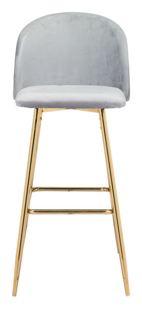 Zuo Modern Cozy Bar Chair Gray