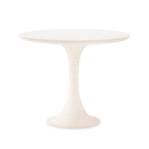 Rope Center/Dining Table, Whitewashed Cotton White