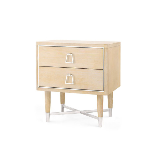 Adrian 2-Drawer Side Table, Wheat