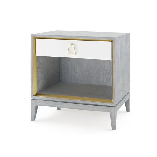 Cameron 1-Drawer Side Table - Soft Gray