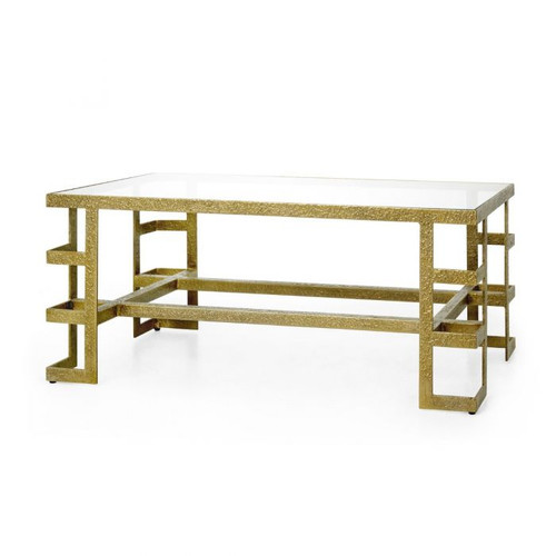 Plano Coffee Table, Champagne Bronze