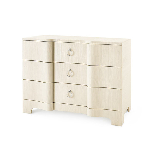 Bardot Large 3-Drawer, Canvas Cream