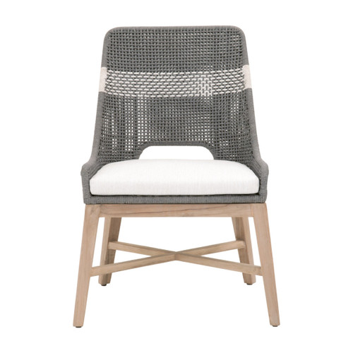 Essentials For Living - Tapestry Outdoor Dining Chair in Dove, Set of 2 (6850.DOV/WHT/GT)