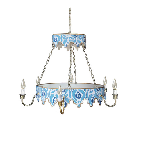 Dana Gibson - Beaufont in Blue Chandelier