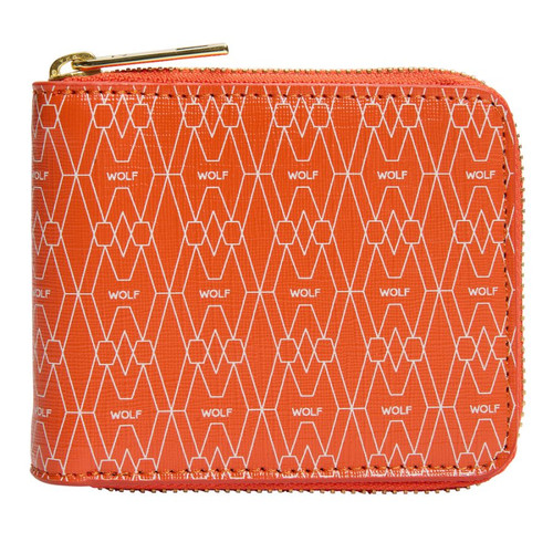 Wolf - Signature Zip Wallet in Orange (776439)