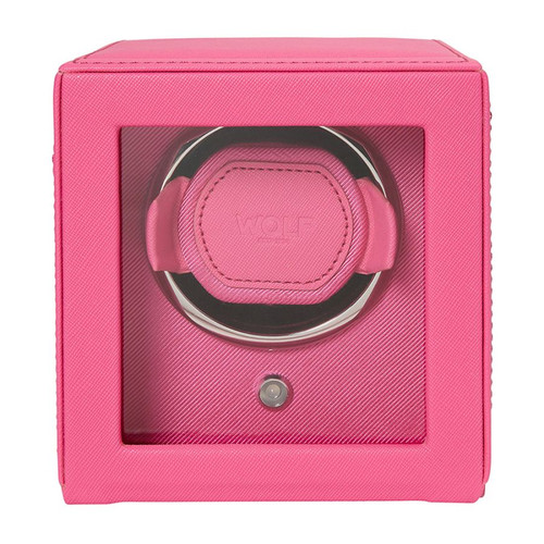 Wolf 1834 - Cub Single Watch Winder With Cover in Tutti Frutti Pink (461190)
