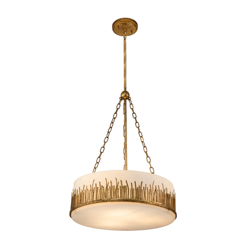 Sawgrass Large Pendant in Gold Leaf By Lucas + McKearn (LM-PD20319G-3)