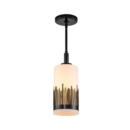 Sawgrass Mini Pendant in Lacquered Black By Lucas + McKearn (LM-PD20319BLK-1)