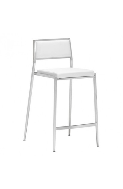 Zuo Modern Dolemite Counter Chair White