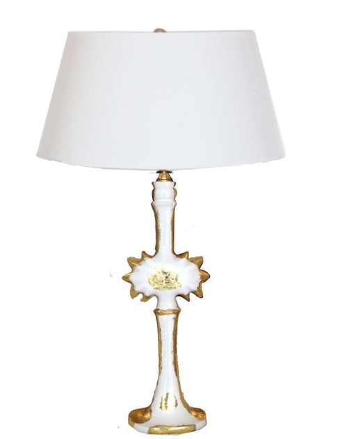 Dana Gibson Salutation Lamp in White