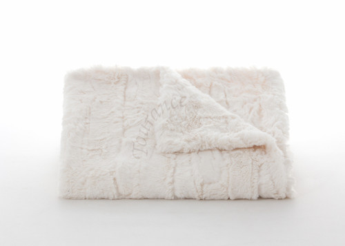 Tourance Lux Rabbit Baby Blanket in Ivory