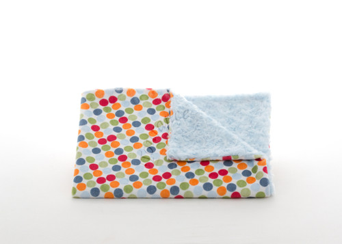 Tourance Playful Dot Blanket in Blue