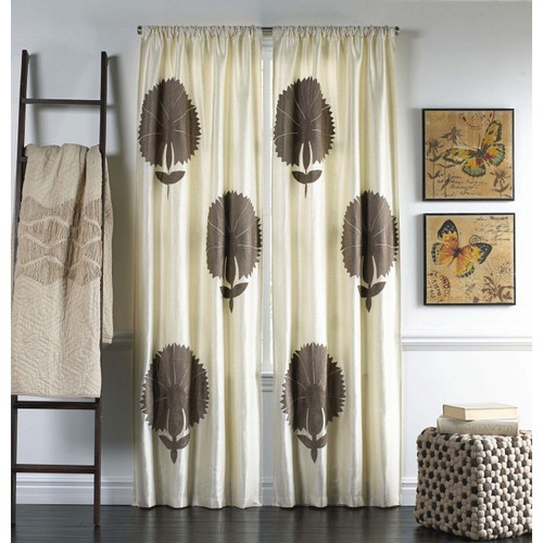 Cloud9 Design Carnation Curtain Panel AZURE02PN-IV