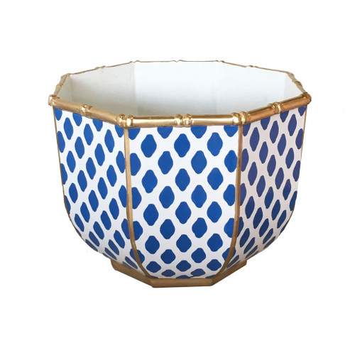 Dana Gibson - Small Bamboo Bowl in Parsi Navy