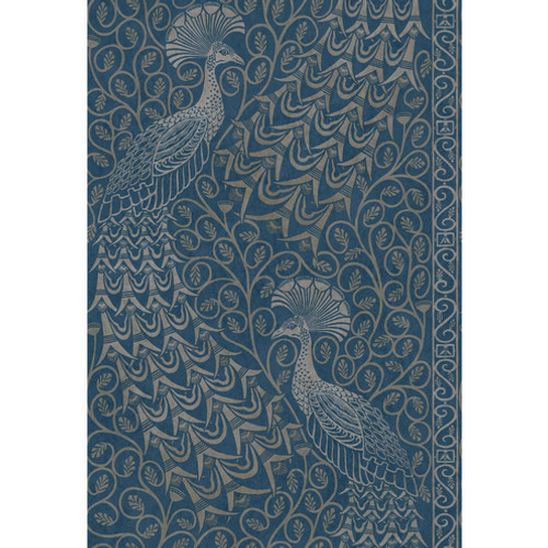 Pavo Parade - Msilver/Denim By Cole & Son