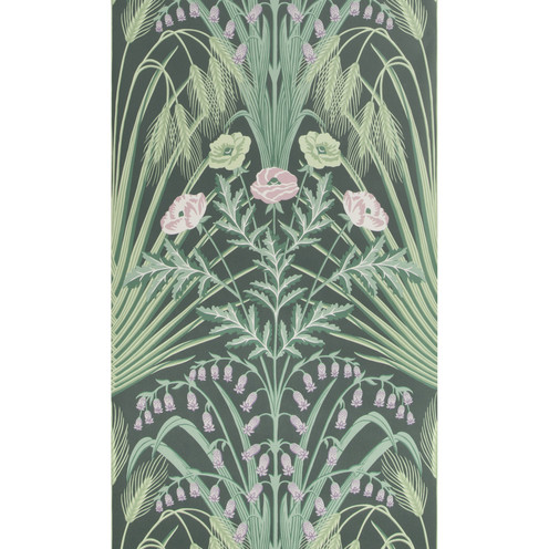 Bluebell - Sage On Charcoal By Cole & Son
