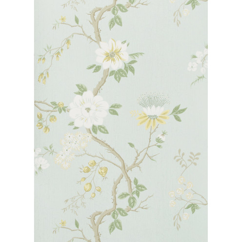 Camellia - Lemon/Sage/Prm Blu By Cole & Son