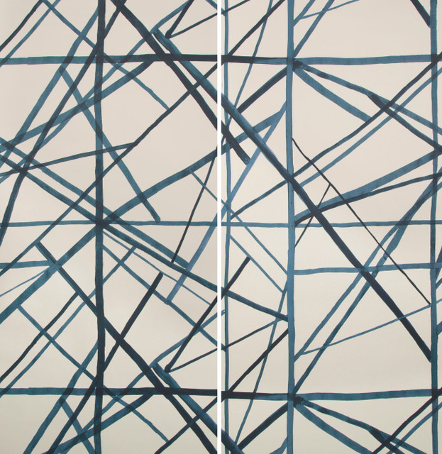 Channels Paper - Periwinkle/Oat By Groundworks
