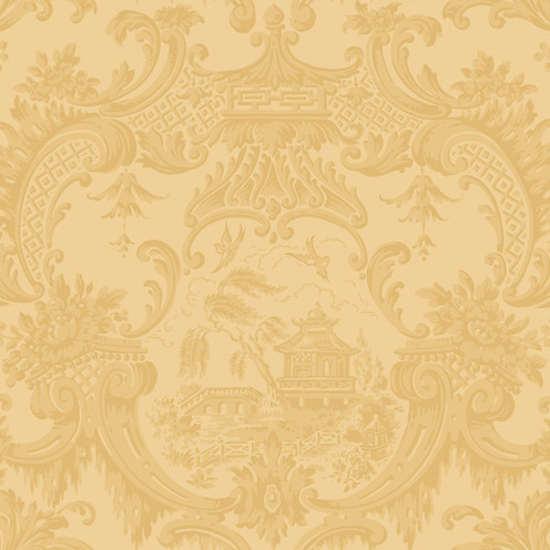 Chippendale China - Yellow By Cole & Son