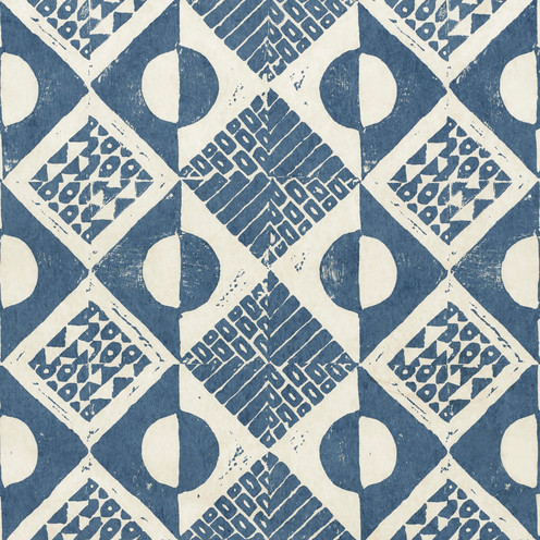 Circles And Squares Wp - Azure By Lee Jofa