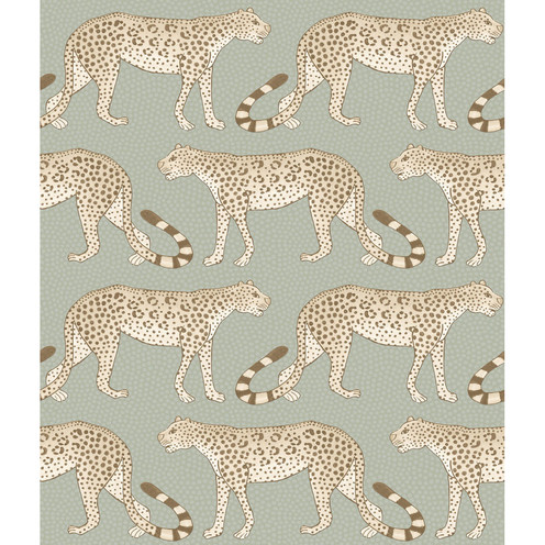 Leopard Walk - Olive & White By Cole & Son