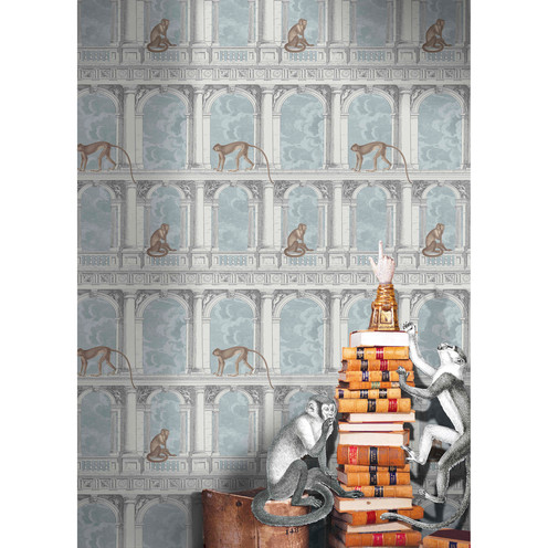 Procuratie Con Vista - Stone & Powder Blue By Cole & Son
