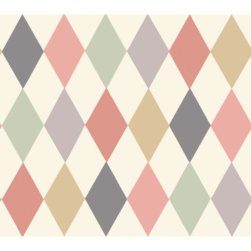 Punchinello - Coral & Grn By Cole & Son