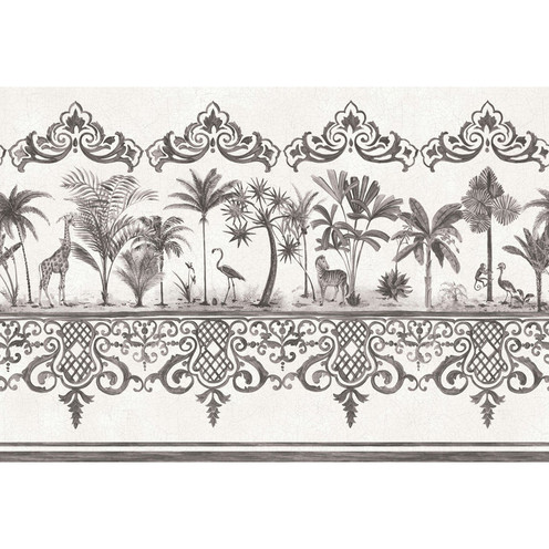 Rou Border - Charcoal By Cole & Son