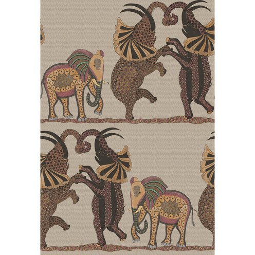 Safari Dance - Red & Linen By Cole & Son