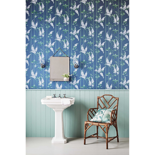 Wisteria - Magenta/Green/Wh By Cole & Son