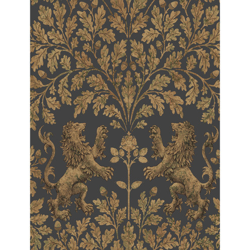 Boscobel Oak - Ant Gold/Blk By Cole & Son