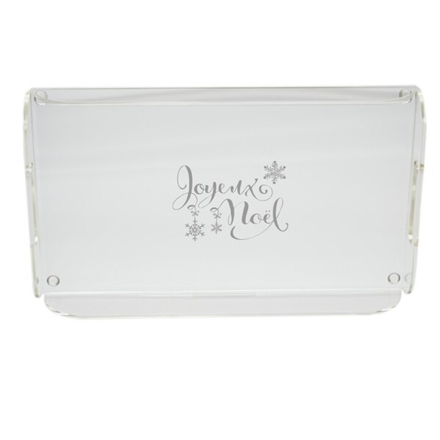 Joyeux Noel Serving Tray With Handles