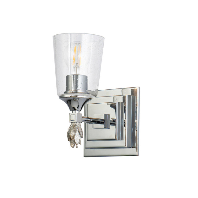 Vetiver 1 Light Bath Bar in Chrome By Lucas + McKearn Vetiver 1 Light Bath Bar in Chrome By Lucas + McKearn