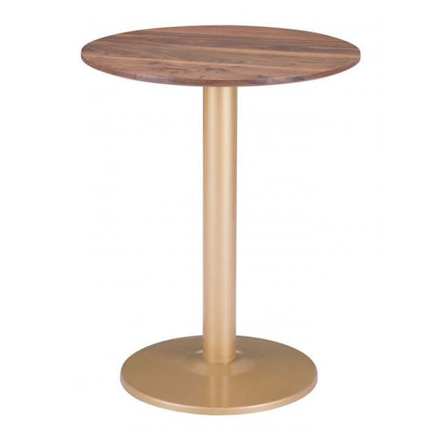 Zuo Modern - Alto Bistro Table Brown & Gold Zuo Modern - Alto Bistro Table Brown & Gold