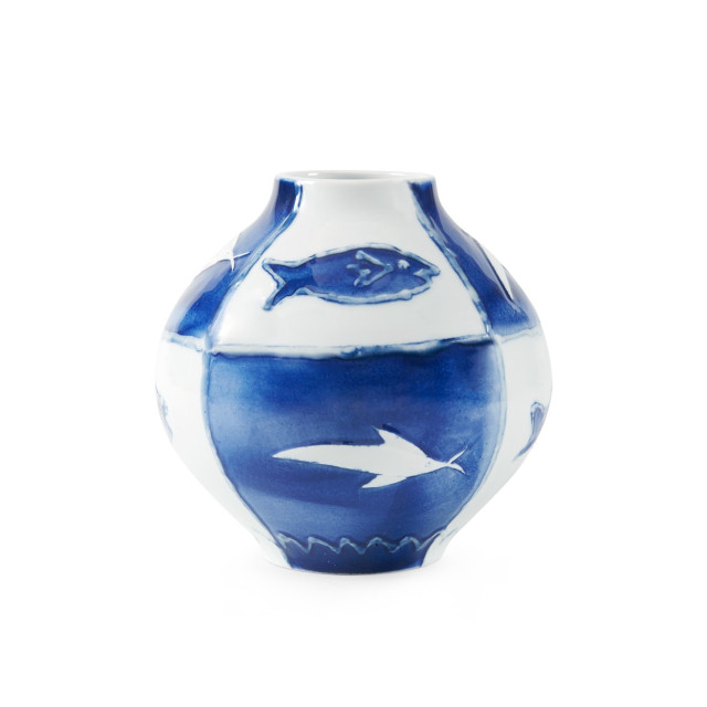 Villa & House - Malaga Vase - Blue and White