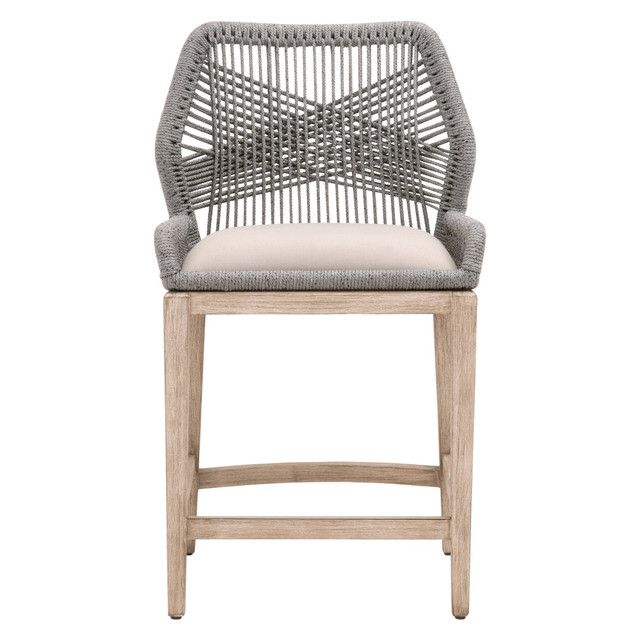 Essentials For Living - Loom Counter Stool in Smoke Gray Essentials For Living - Loom Counter Stool in Smoke Gray