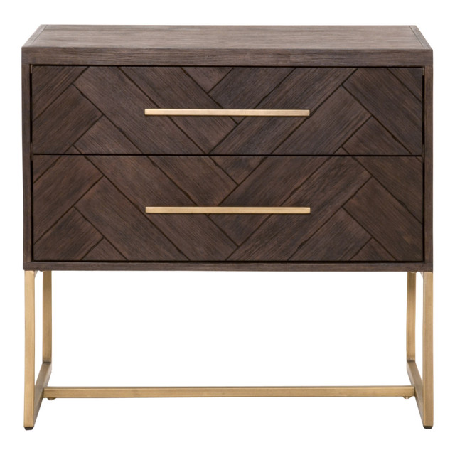 Essentials For Living - Mosaic 2-Drawer Nightstand in Rustic Java (6048.RJAV)