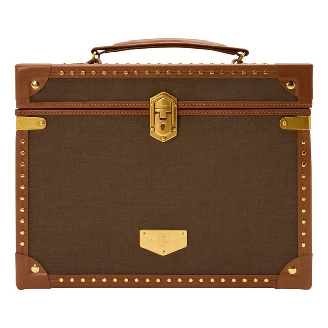 WOLF Ida Trunk Jewelry Box in Khaki