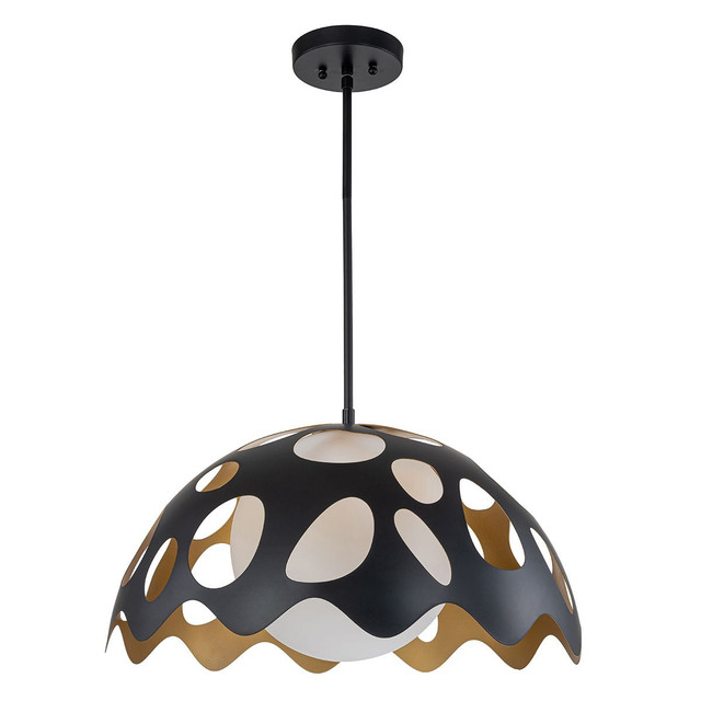 Pebbles 15" Pendant in Black By Lucas + McKearn