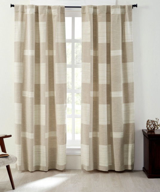 Aiden Cotton Curtain in Blush by Ellora Casa by India's Heritage
